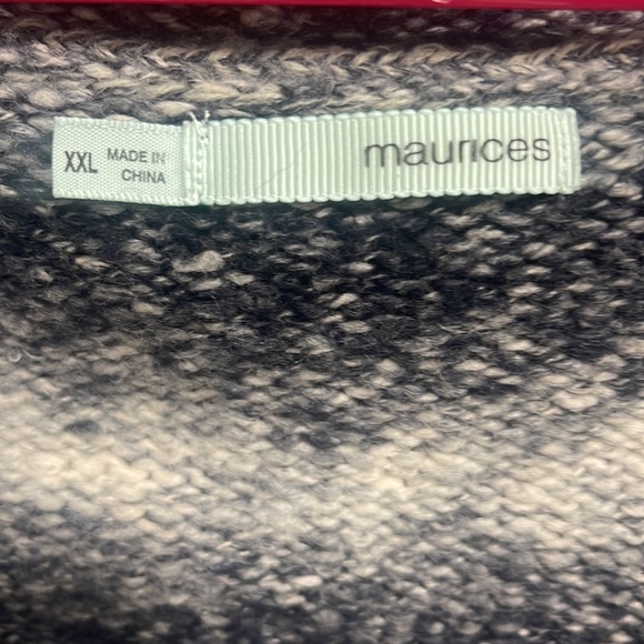 Perfect top for the Holiday Party! Cozy, Stylish two tone, cowl neck sweater. - Picture 3 of 3